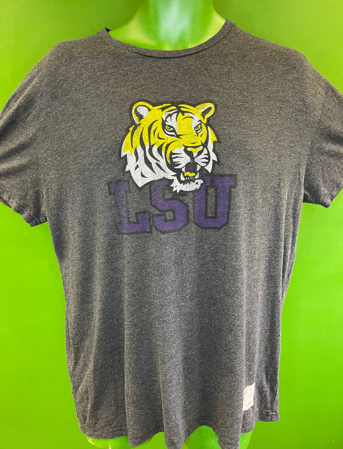 NCAA LSU Tigers Heathered Grey T-Shirt Men's X-Large