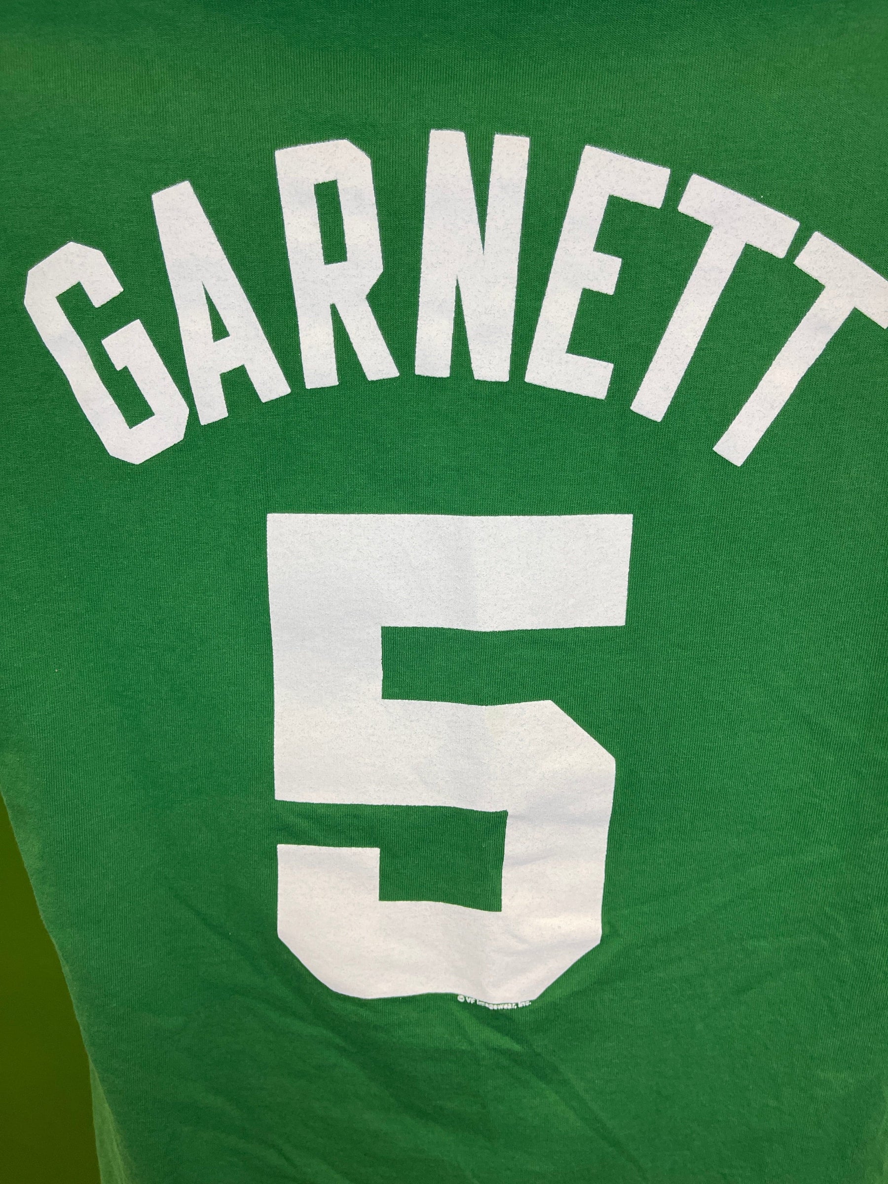 NBA Boston Celtics Kevin Garnett #5 Majestic 100% Cotton T-Shirt Men's Medium