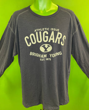 NCAA Brigham Young Cougars 100% Cotton L/S T-Shirt Men's X-Large