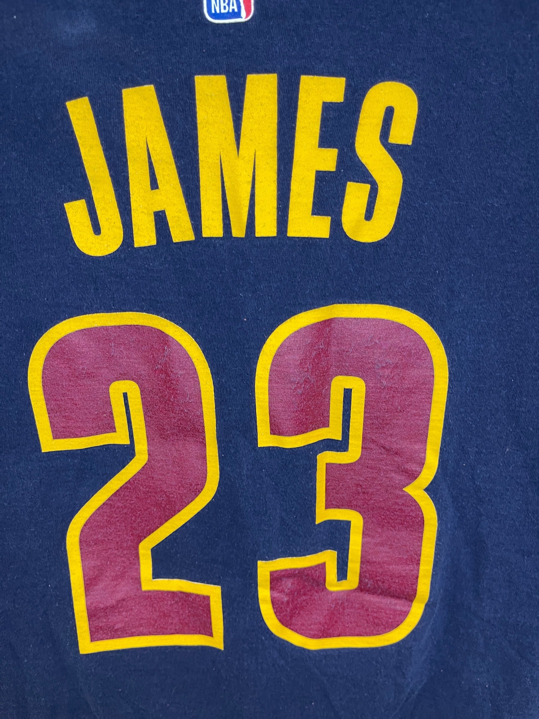 NBA Cleveland Cavaliers LeBron James #23 100% Cotton T-Shirt Men's Medium