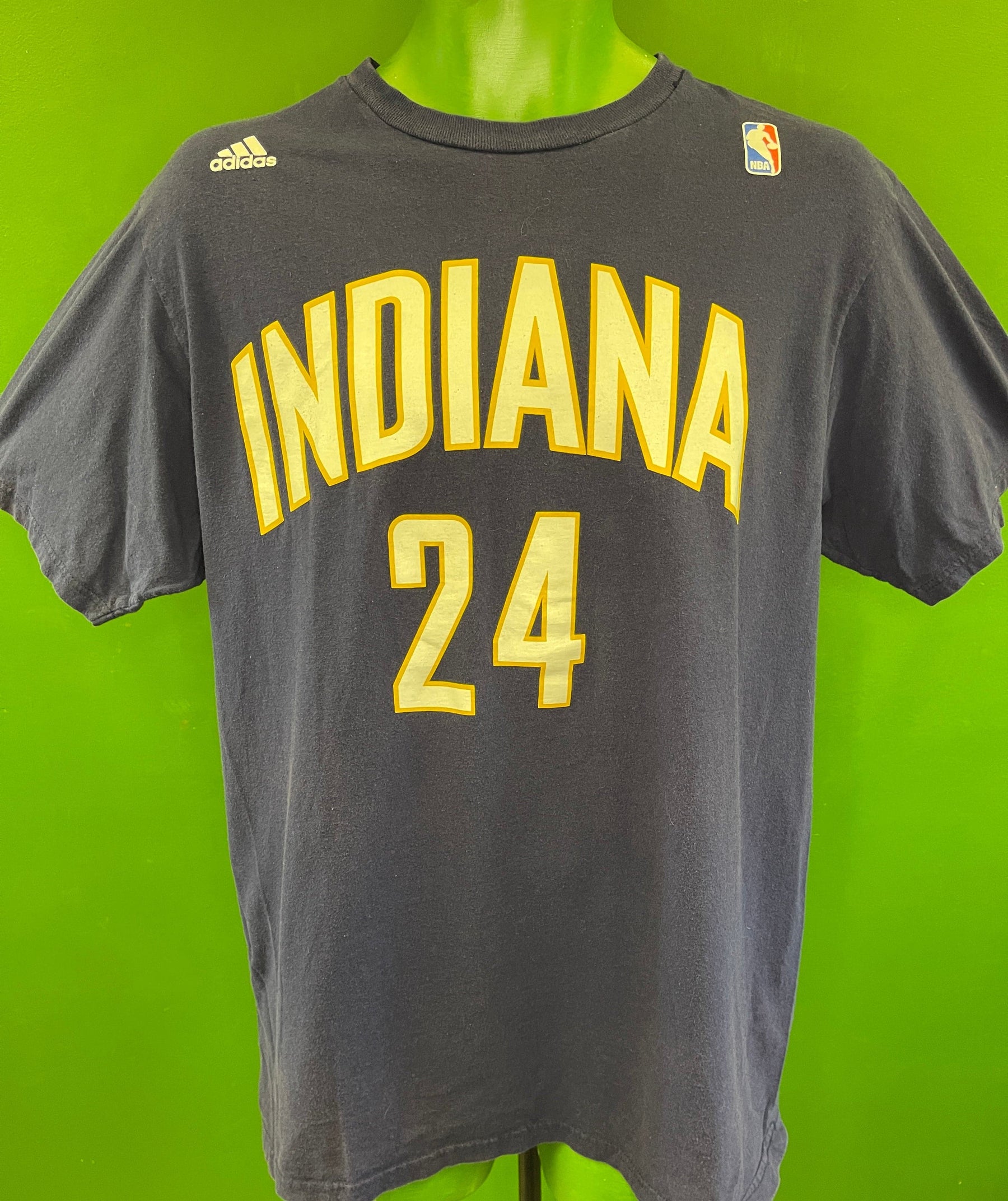 NBA Indiana Pacers Paul George #24 100% Cotton T-Shirt Men's Large