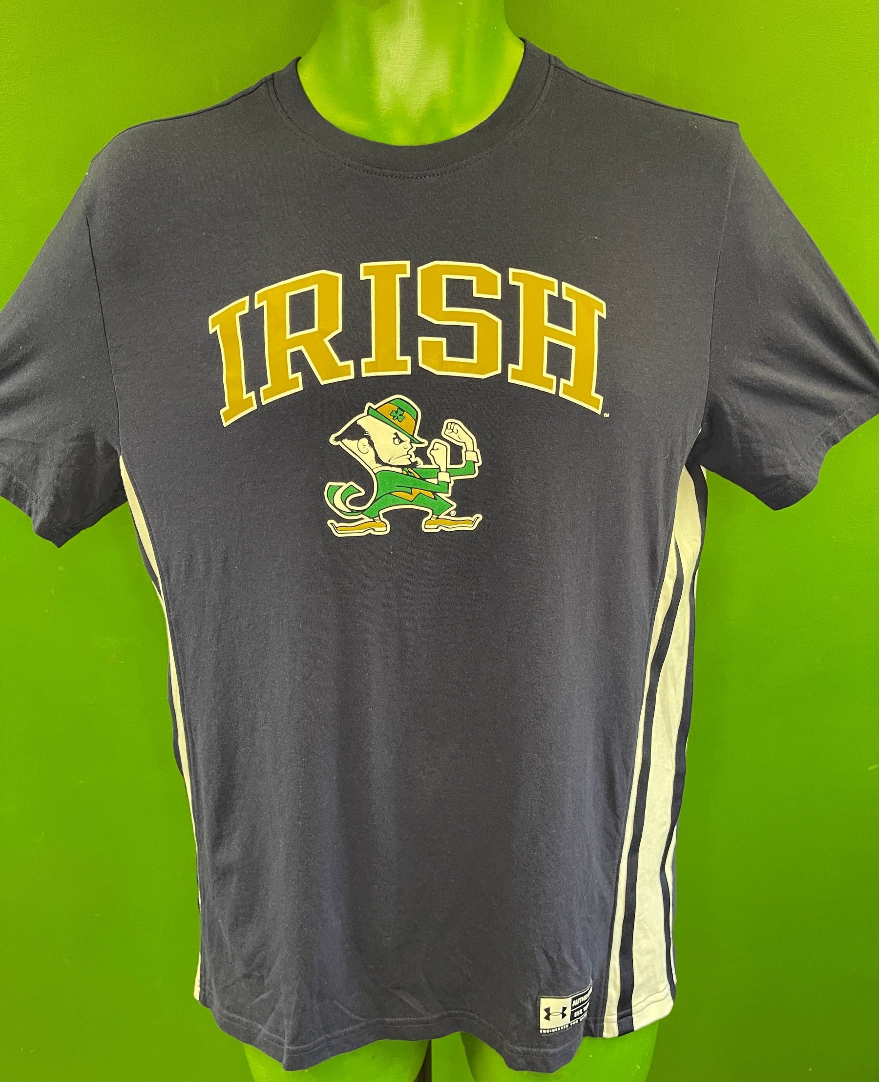 NCAA Notre Dame Fighting Irish Under Armour Side Stripe T-Shirt Men's Medium