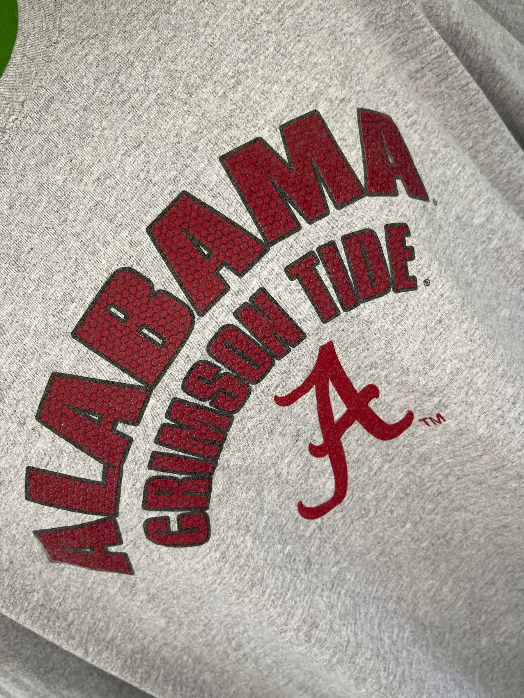 NCAA Alabama Crimson Tide Heathered Grey L/S T-Shirt Men's Large