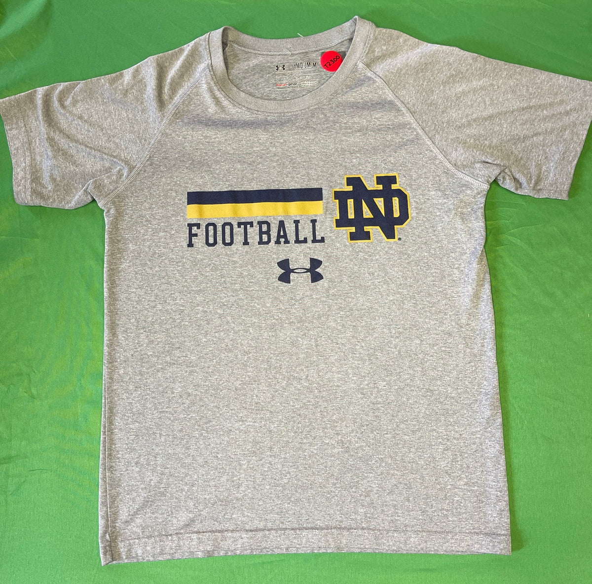 NCAA Notre Dame Fighting Irish Under Armour Heathered Grey T-Shirt Youth Medium