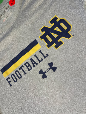 NCAA Notre Dame Fighting Irish Under Armour Heathered Grey T-Shirt Youth Medium