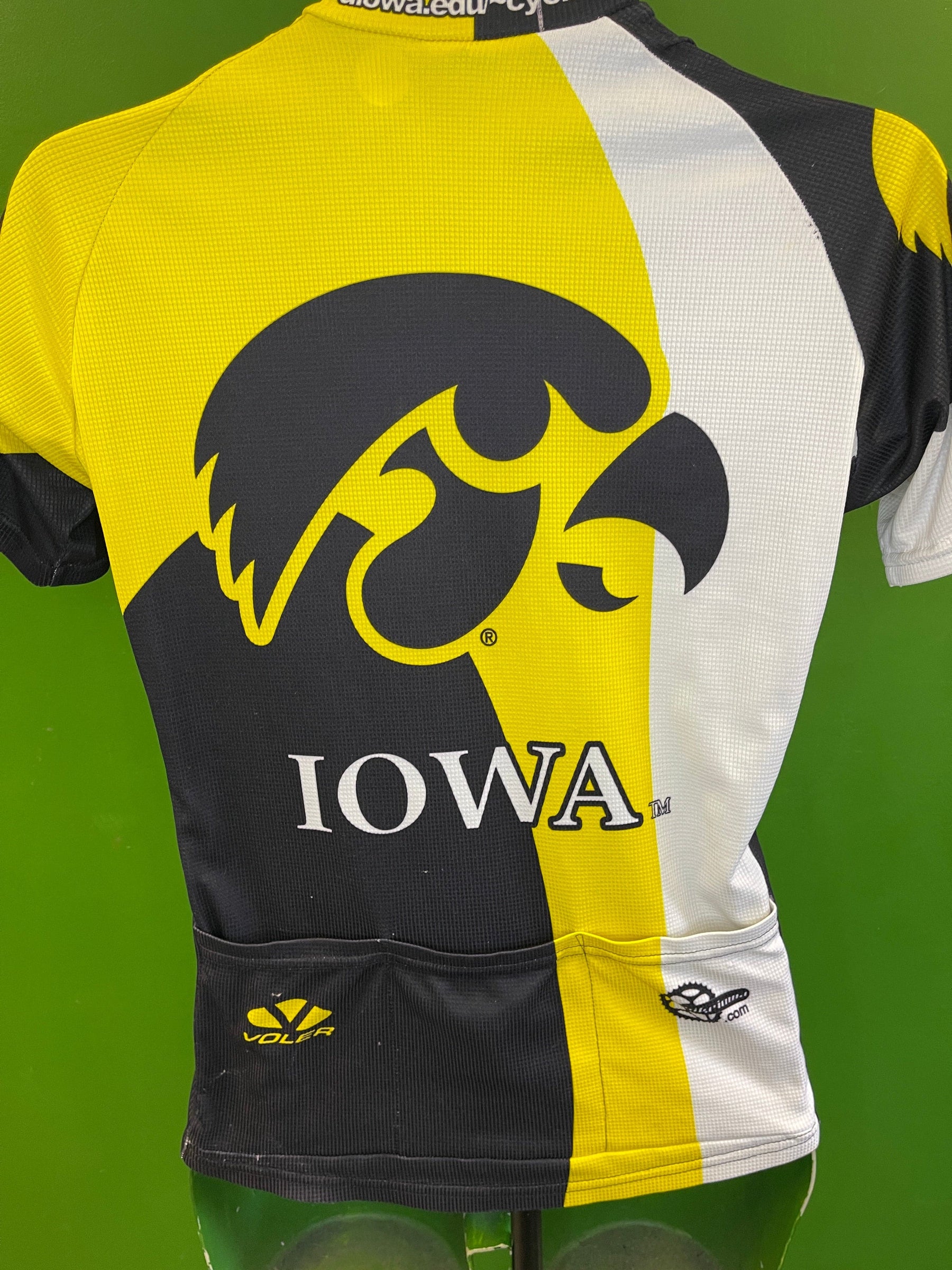 NCAA Iowa Hawkeyes Zip-Up Cycling Top Women's Small