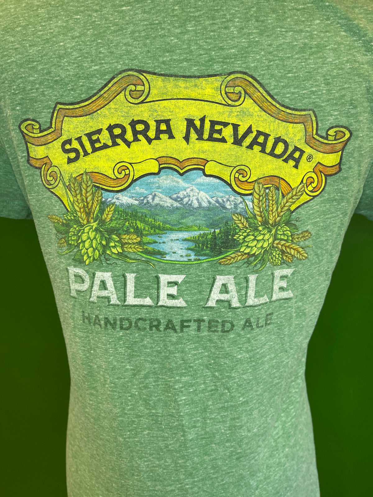 Sierra Nevada Pale Ale Heathered Green T-Shirt Women's Large