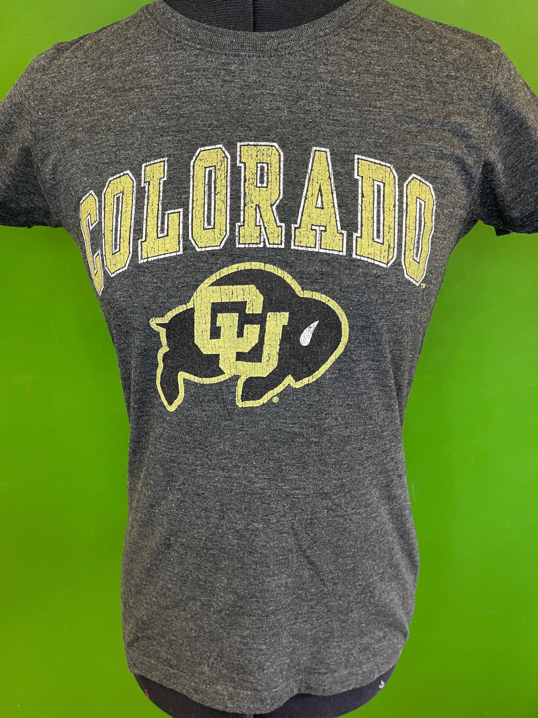 NCAA Colorado Buffaloes Heathered Grey T-Shirt Women's Small