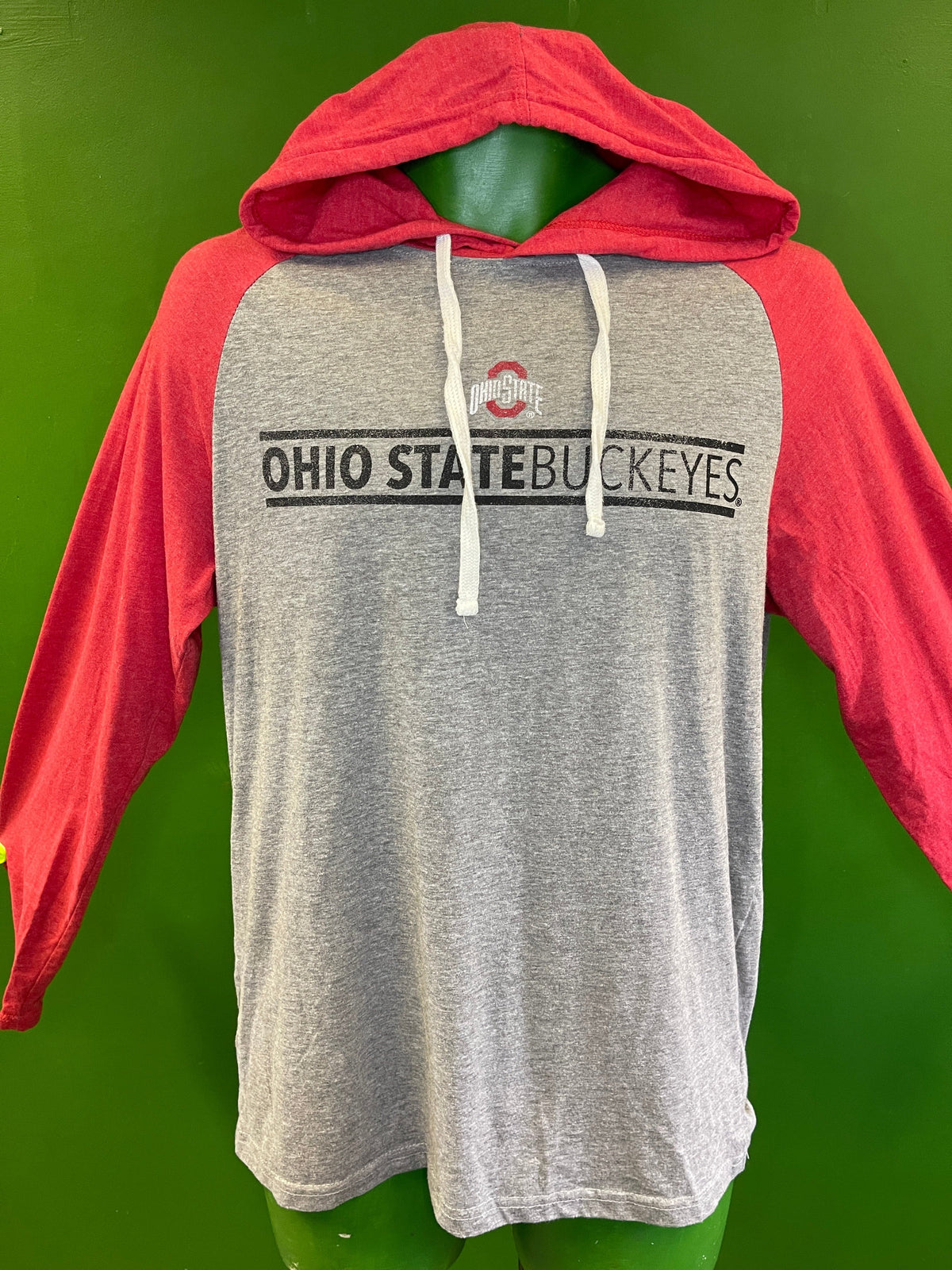 NCAA Ohio State Buckeyes Hooded L/S T-Shirt Men's Medium