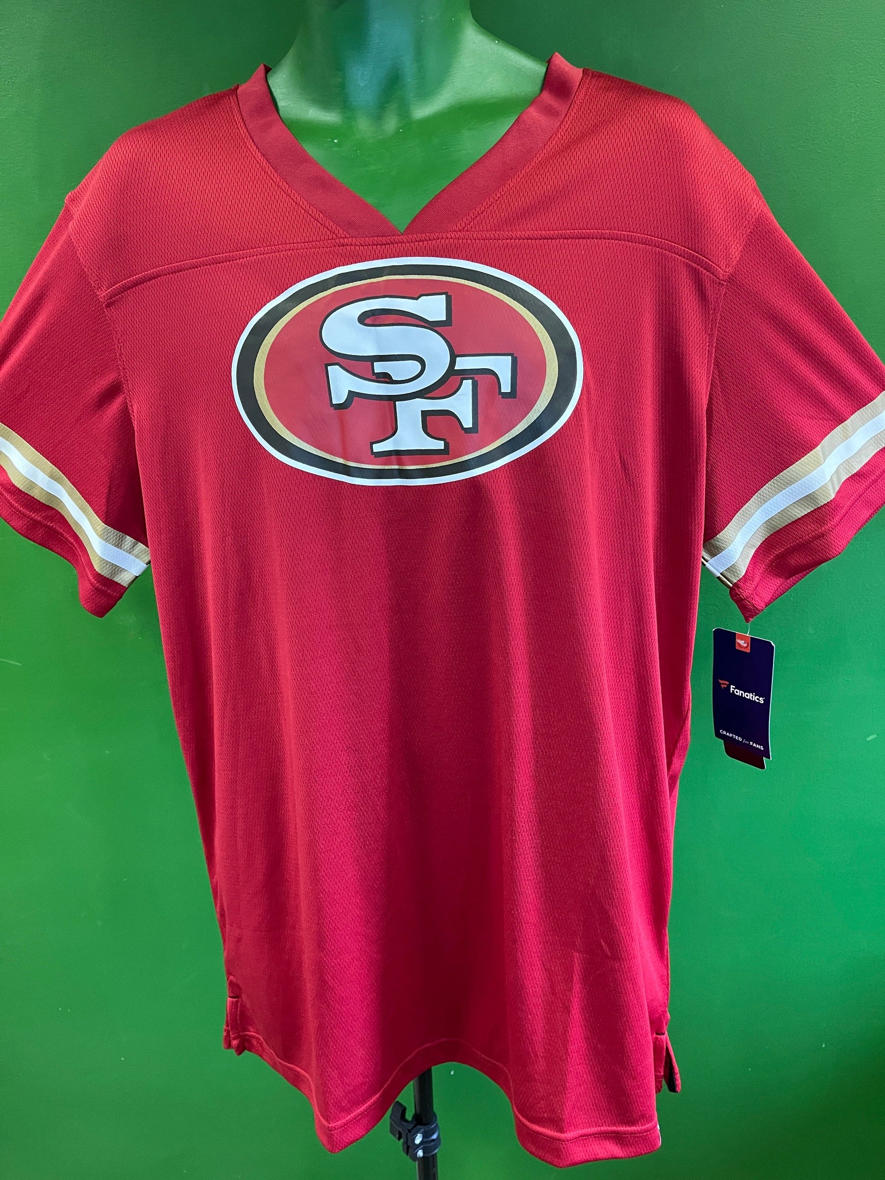 NFL San Francisco 49ers Fanatics Logo Jersey Men's X-Large NWT