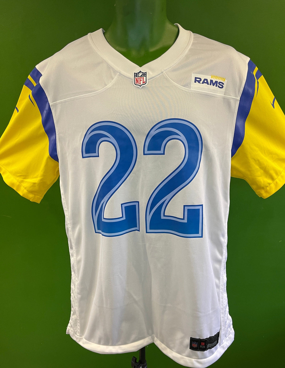 NFL Los Angeles Rams #22 Unique Game Jersey Men's Medium NWT