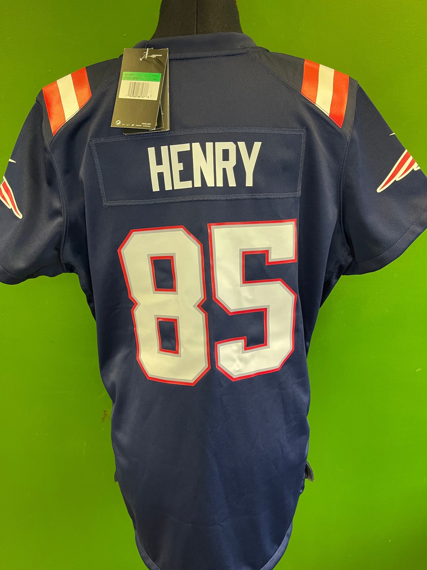 NFL New England Patriots Hunter Henry 85 Game Jersey Women s X Large