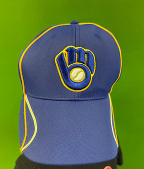 MLB Milwaukee Brewers Nylon/Spandex Baseball Hat/Cap Men's OSFM