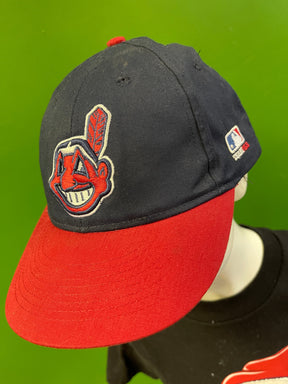 MLB Cleveland Guardians (Indians) 100% Cotton Blue Baseball Hat/Cap Youth OSFM