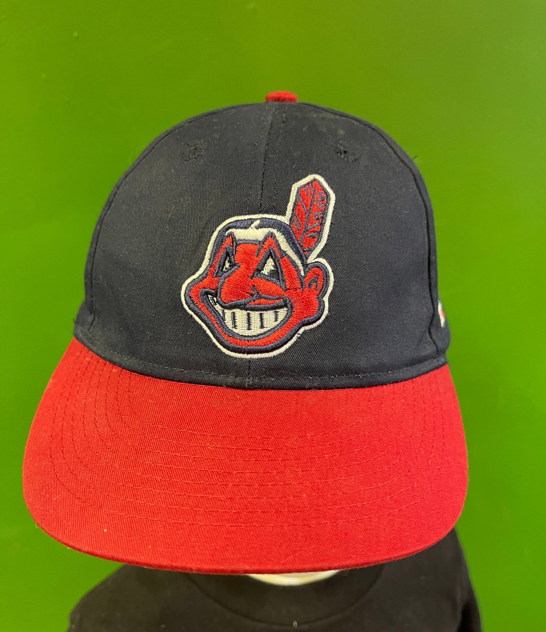 MLB Cleveland Guardians (Indians) 100% Cotton Blue Baseball Hat/Cap Youth OSFM