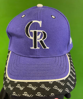 MLB Colorado Rockies New Era Coors Field  "Staff" Baseball Cap/Hat Men's OSFM