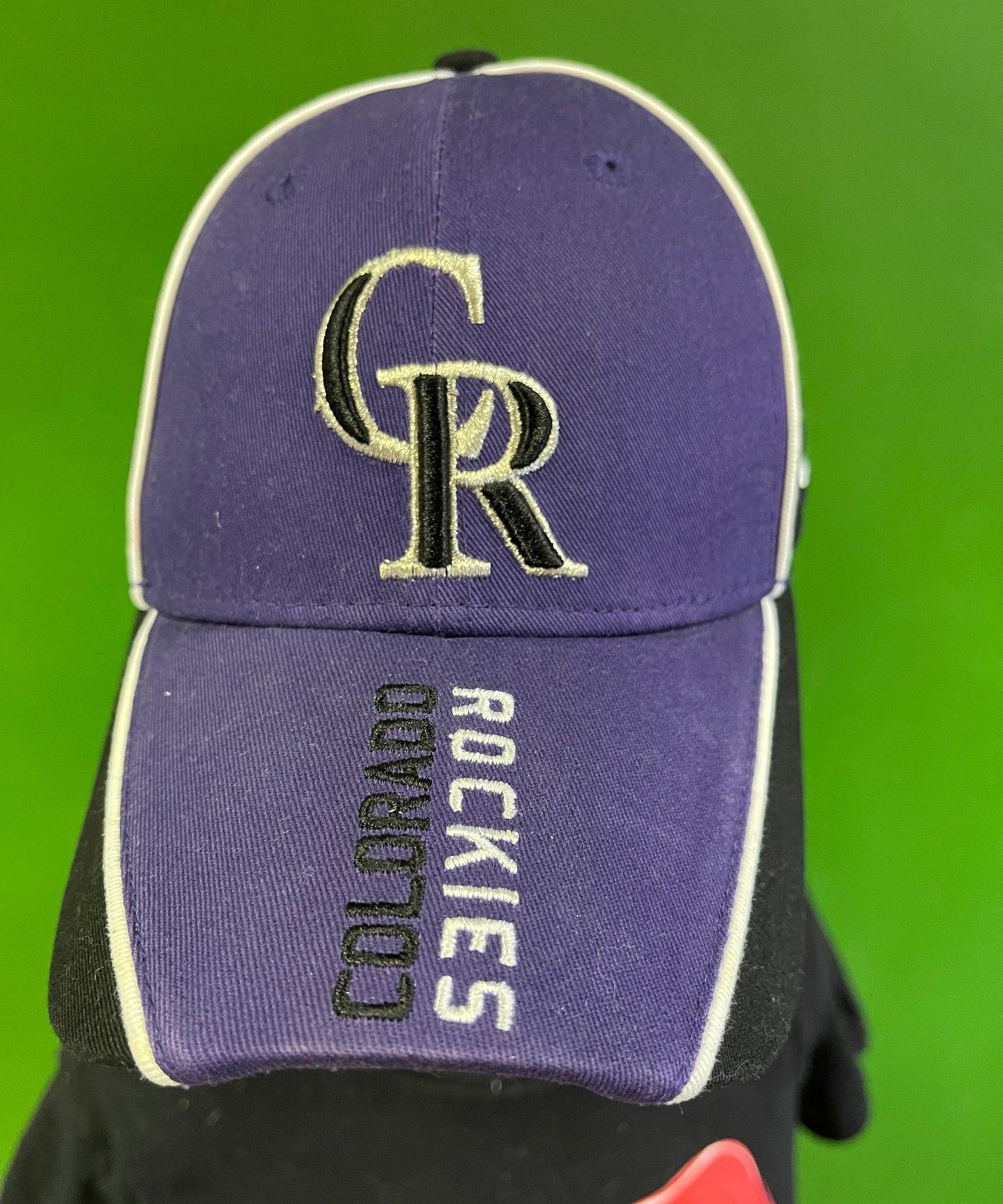 MLB Colorado Rockies New Era 9FORTY Colour Block Baseball Cap/Hat Youth OSFM