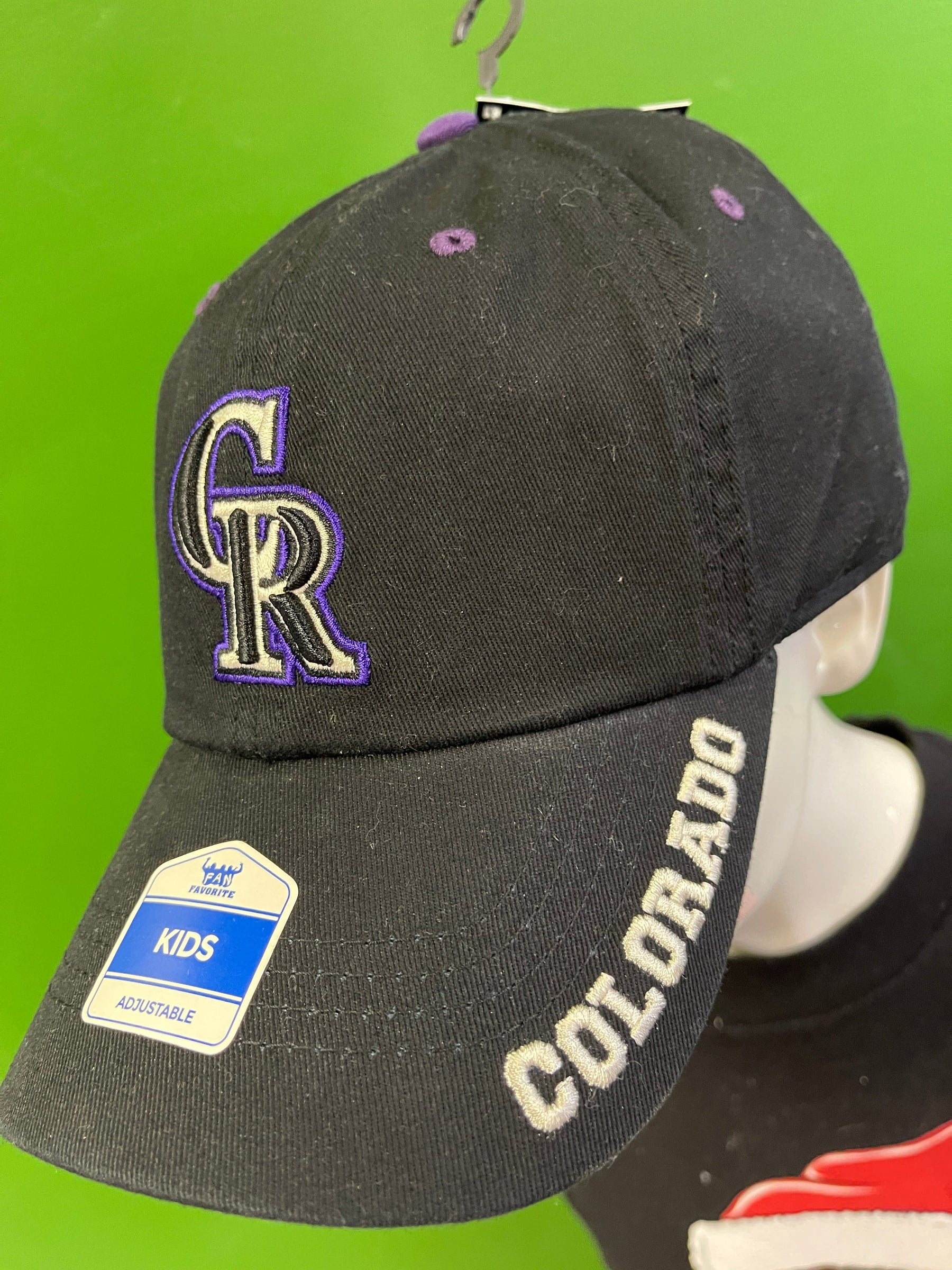 MLB Colorado Rockies Cotton Baseball Hat/Cap Youth OSFM NWT