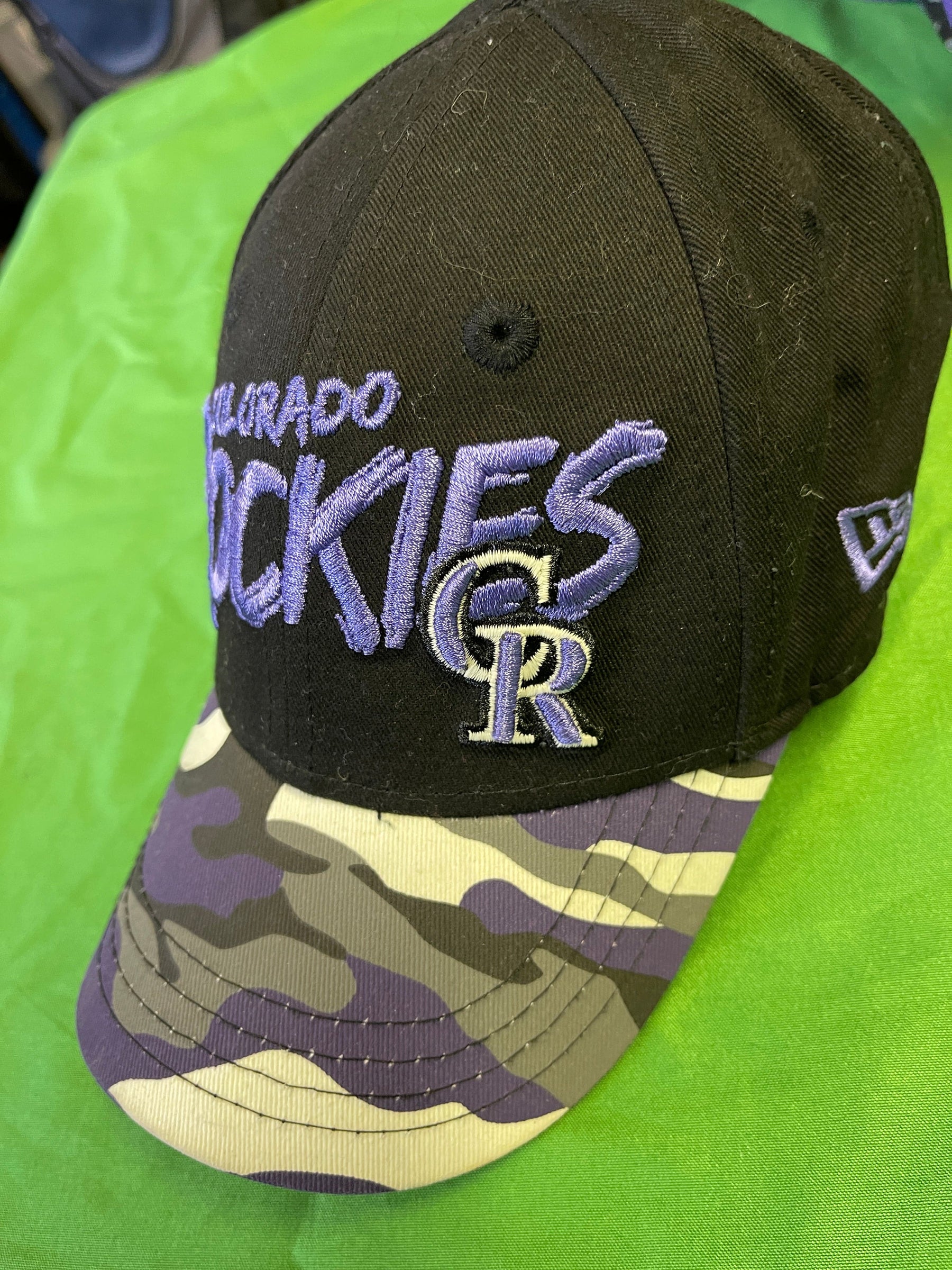 MLB Colorado Rockies New Era 9FORTY Purple Camo Baseball Cap/Hat Toddler OSFM