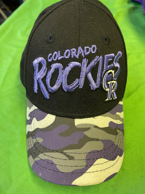 MLB Colorado Rockies New Era 9FORTY Purple Camo Baseball Cap/Hat Toddler OSFM