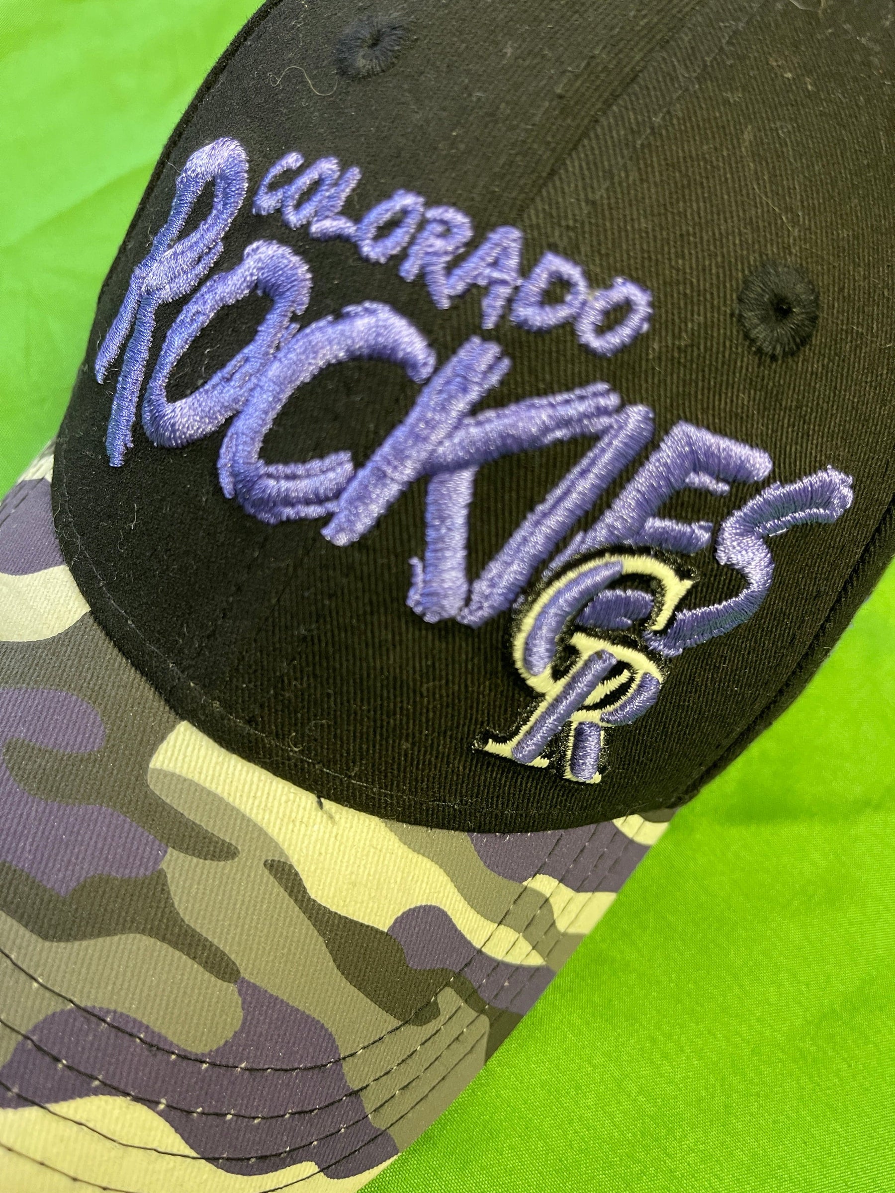 MLB Colorado Rockies New Era 9FORTY Purple Camo Baseball Cap/Hat Toddler OSFM