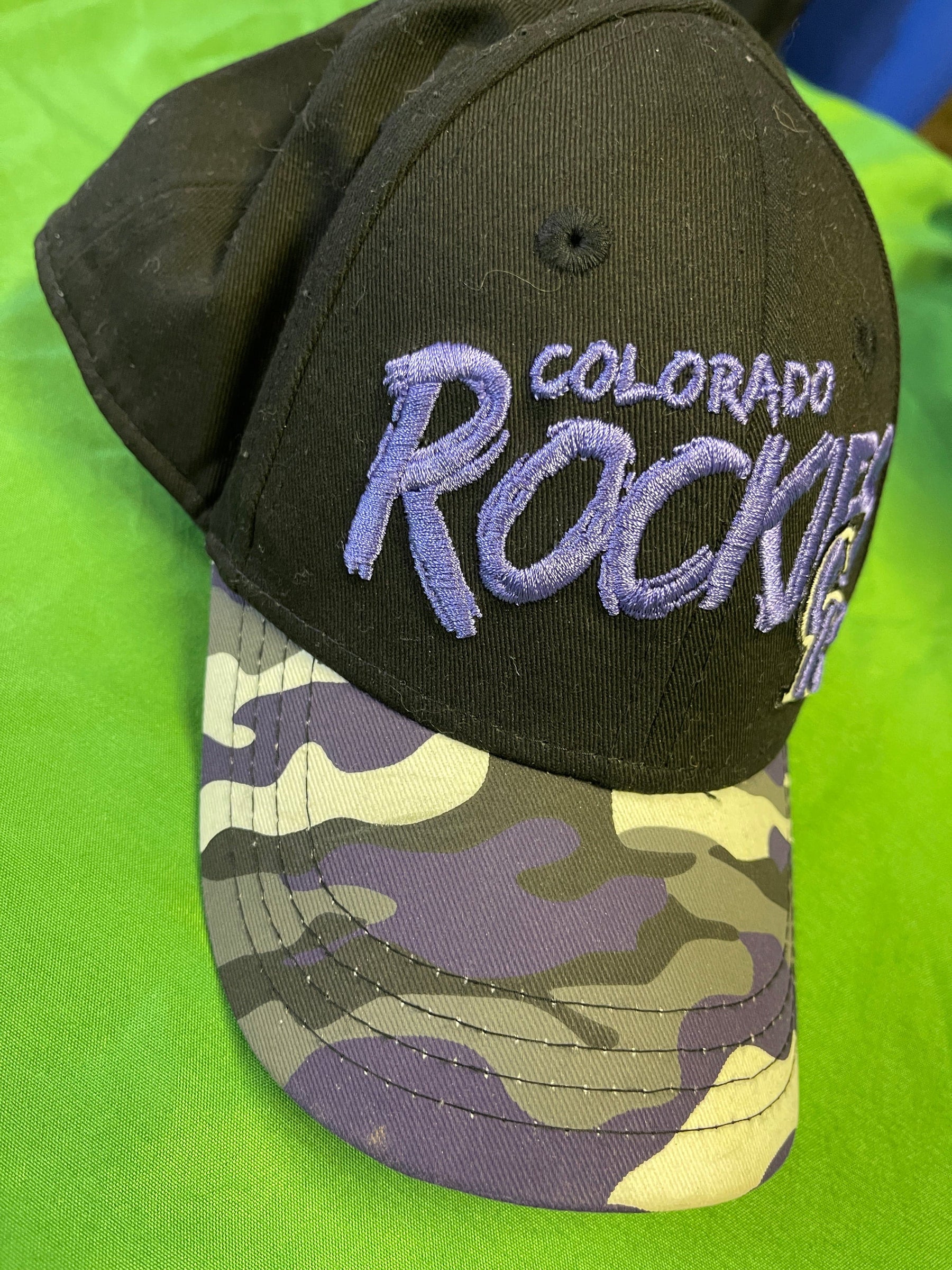 MLB Colorado Rockies New Era 9FORTY Purple Camo Baseball Cap/Hat Toddler OSFM