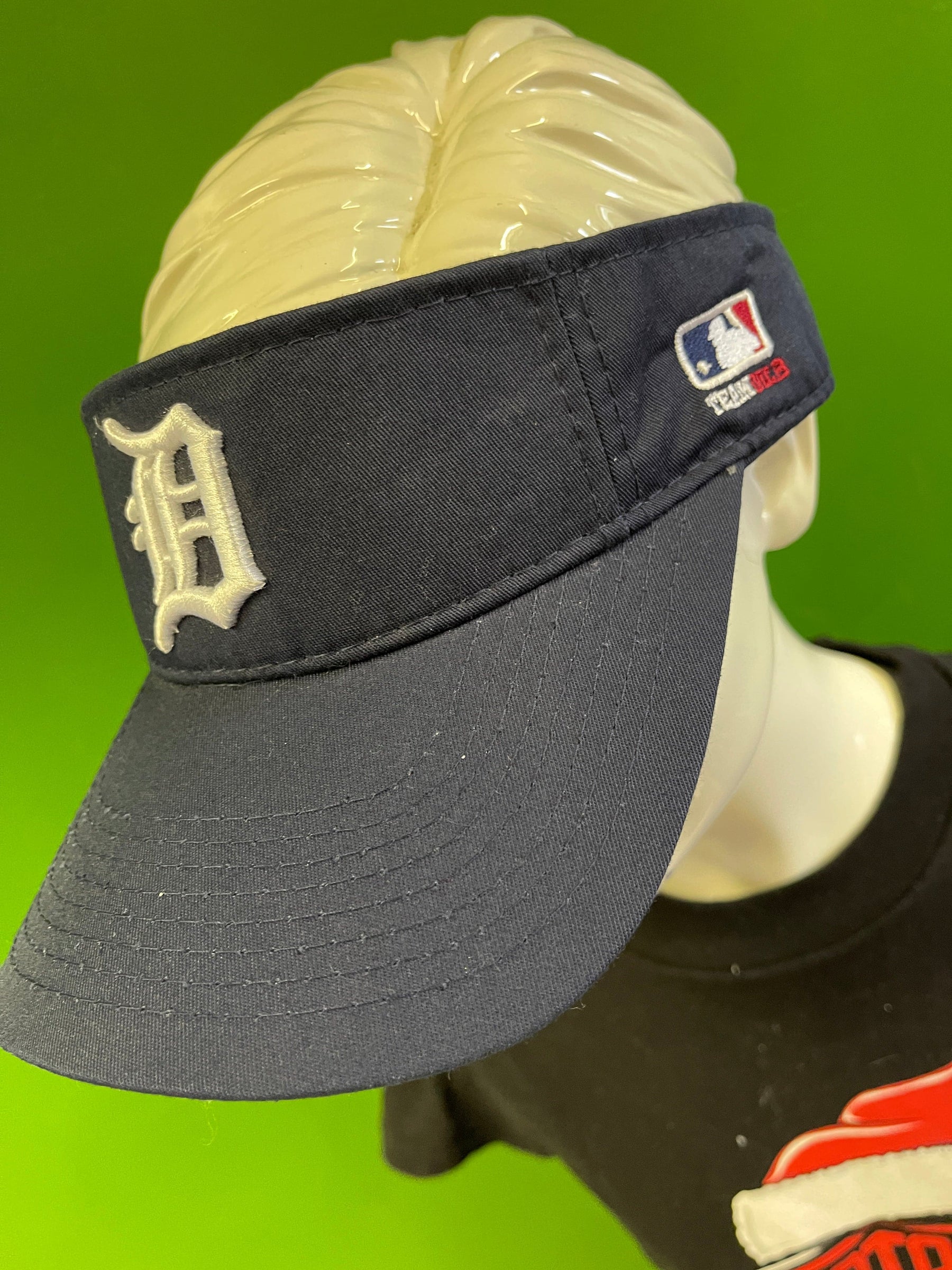 MLB Detroit Tigers Navy Blue Visor Cap Hat OSFM