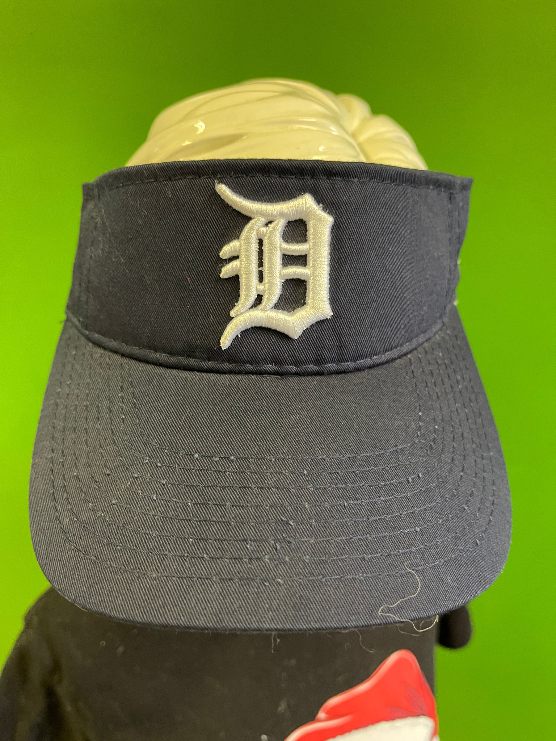 MLB Detroit Tigers Navy Blue Visor Cap Hat OSFM