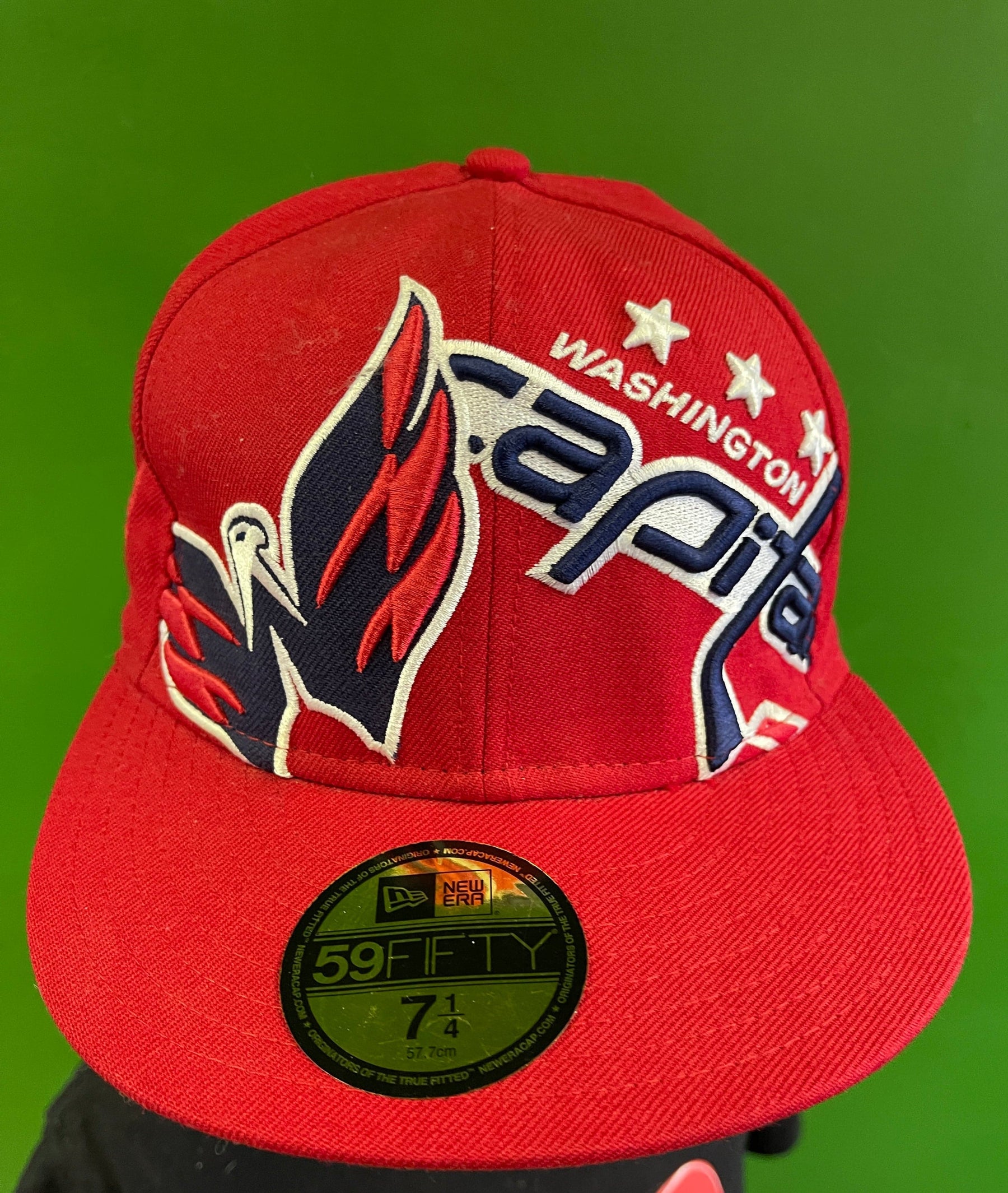 NHL Washington Capitals New Era 59FIFTY Wool Baseball Hat/Cap 7-1/4