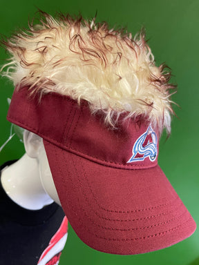 NHL Colorado Avalanche Fan Favorite Fuzzy Visor Hat/Cap OSFM NWT