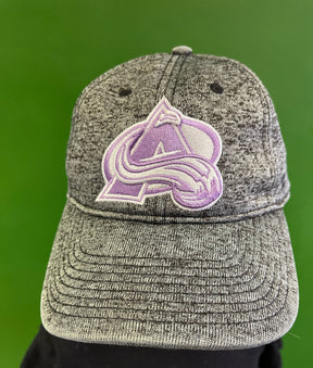 NHL Colorado Avalanche Fanatics Heathered Grey Fight Cancer Hat/Cap Men's OSFM