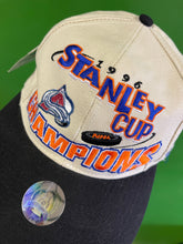 NHL Colorado Avalanche Logo Athletic Vtg 1996 Stanley Cup Hat/Cap Men's OSFM NWT