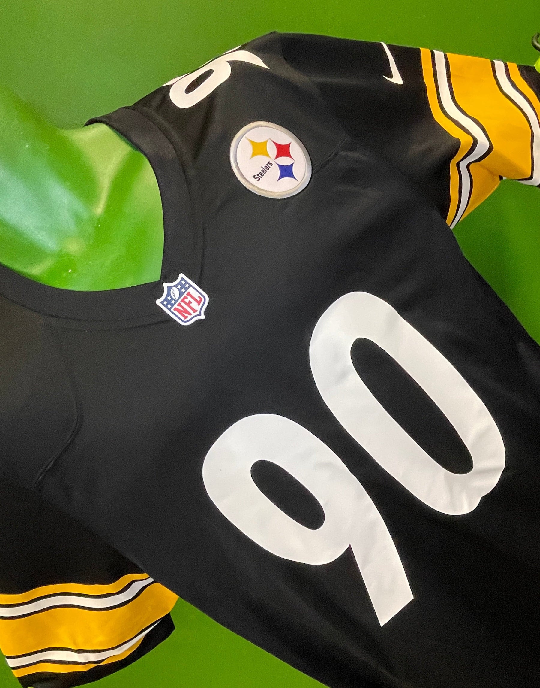 NFL Pittsburgh Steelers TJ Watt #90 Game Jersey Men's Medium NWT