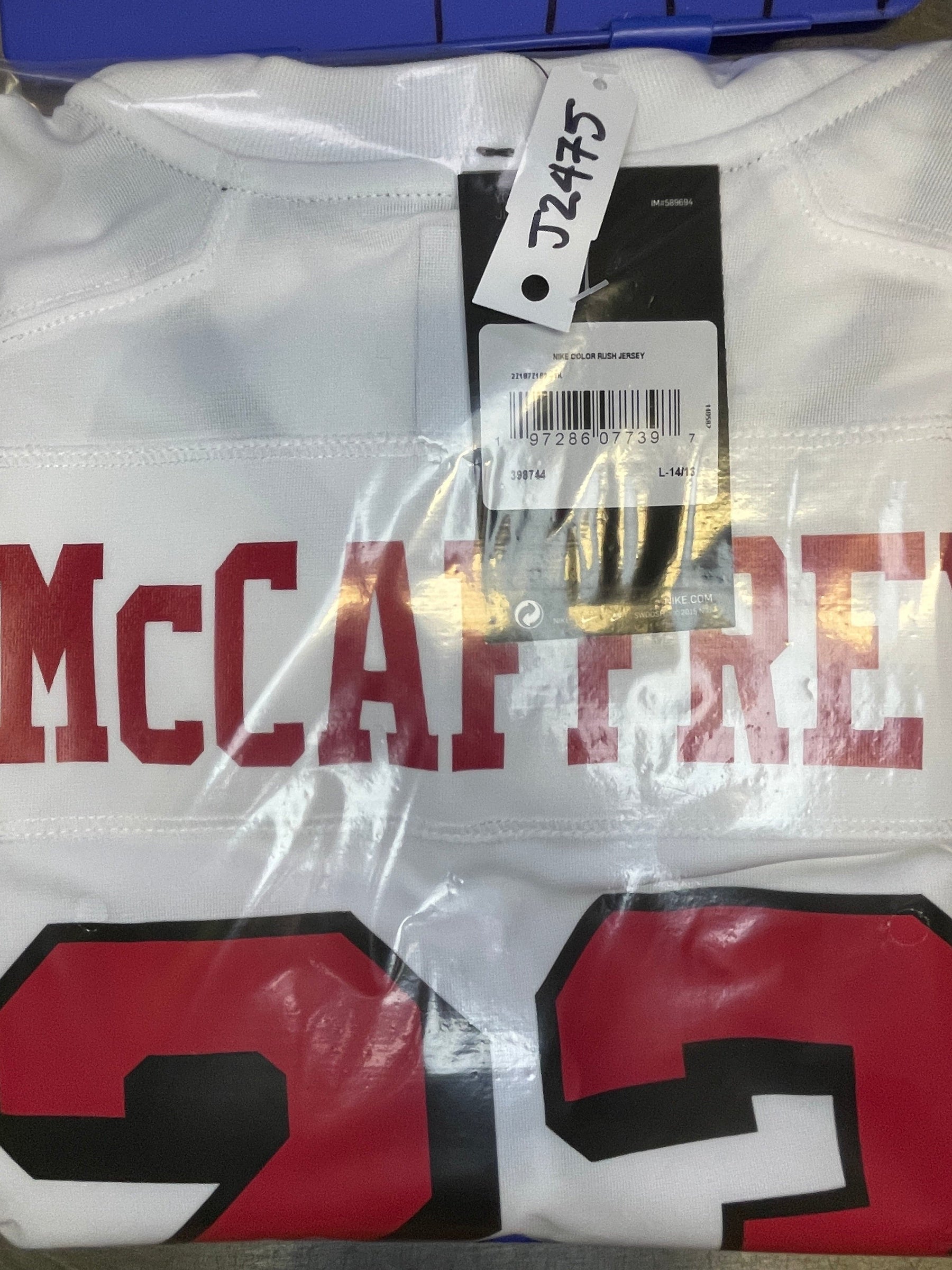 NFL San Francisco 49ers Christian McCaffrey #23 Jersey Youth Large 14-16 NWT