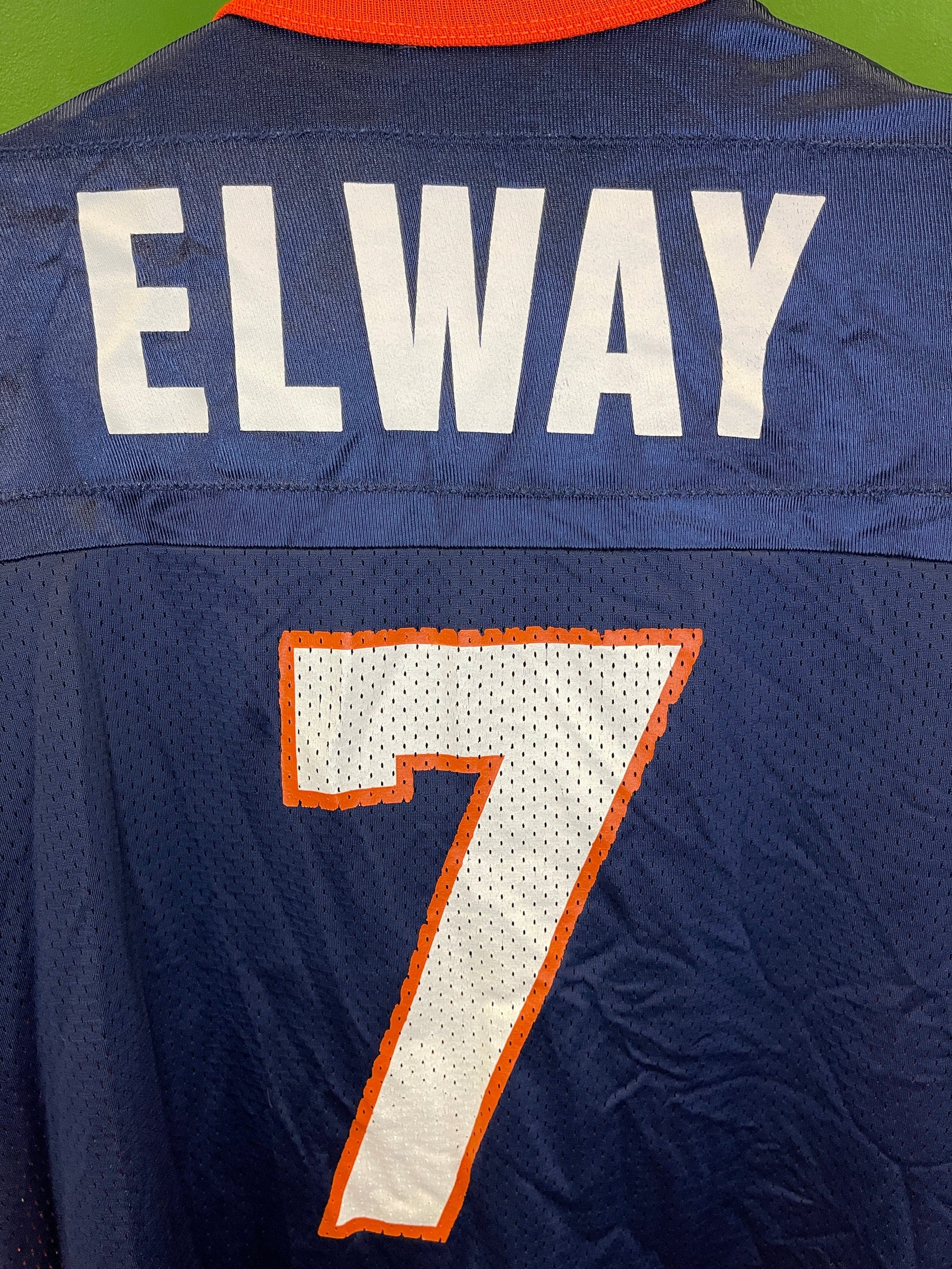 NFL Denver Broncos John Elway #7 Champion Vintage Mesh Jersey Men's 2X-Large