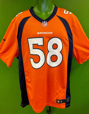 NFL Denver Broncos Von Miller #58 Game Jersey Men's X-Large