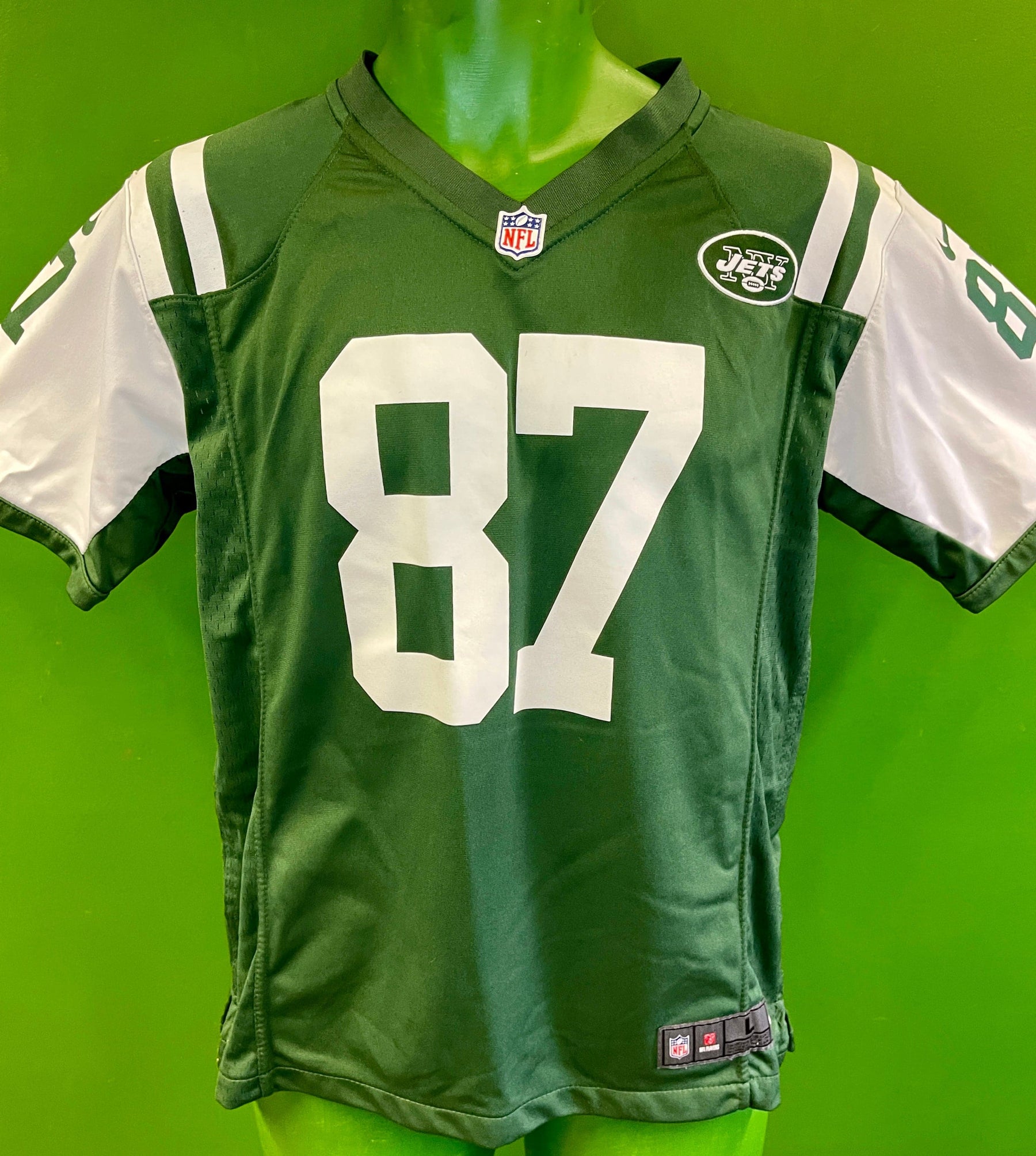 NFL New York Jets Eric Decker #87 Game Jersey Youth Large 14-16