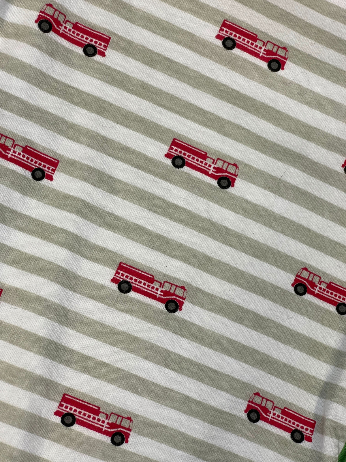 Fire Engine/Truck Pattern Striped Bodysuit/Vest Infant Baby 0-3 Months