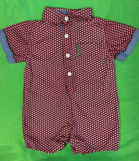 Ben Sherman Funky Pattern Button-Up Style Romper/Playsuit Infant Baby 0-3 Months