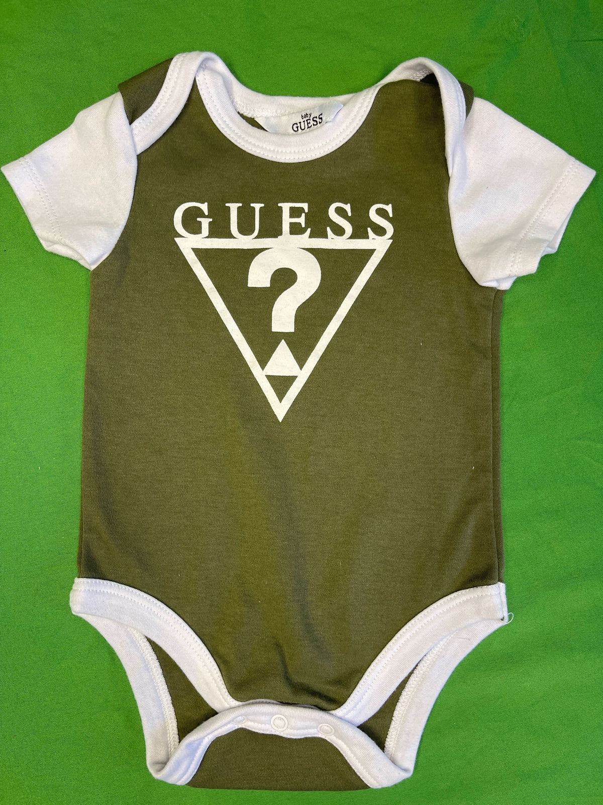 Guess Logo Colourblock Bodysuit/Vest Infant Baby 3-6 Months