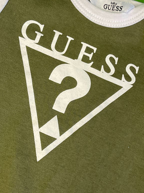 Guess Logo Colourblock Bodysuit/Vest Infant Baby 3-6 Months