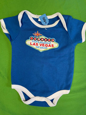 Las Vegas 100% Cotton Stitched Bodysuit/Vest Infant Baby 0-6 Months