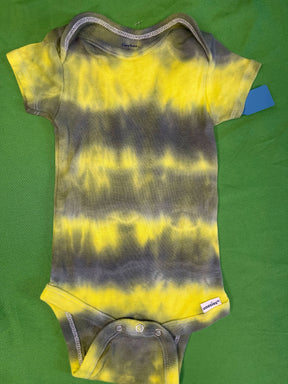 Green & Yellow Tie-Dye 100% Cotton Bodysuit/Vest Infant Baby 3-6 Months