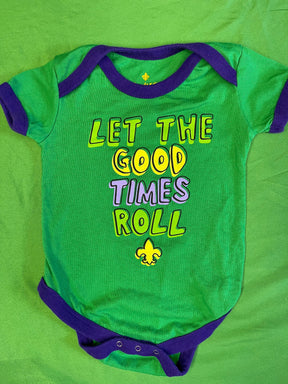 Mardi Gras New Orleans "Let the Good Times Roll" Bodysuit/Vest Infant 3-6 Months