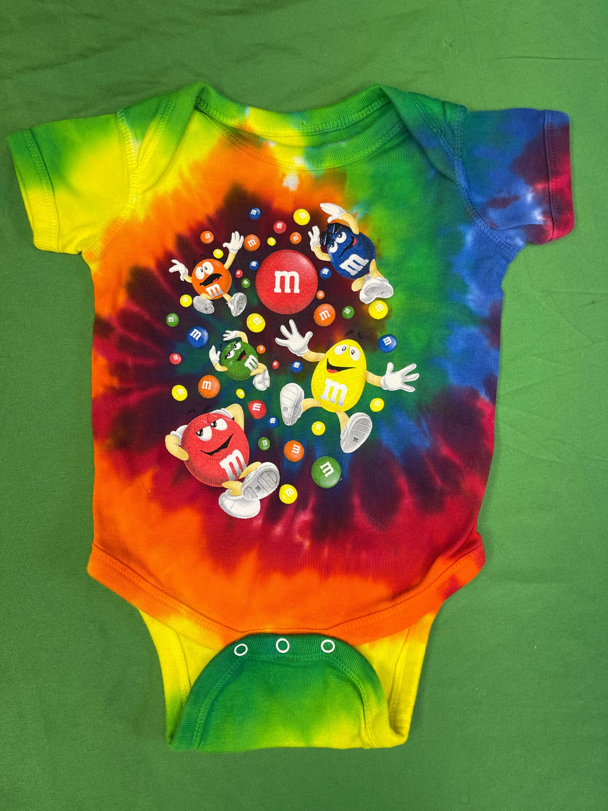 M&M's Tie Dye 100% Cotton Bodysuit/Vest Infant Baby 6 Months