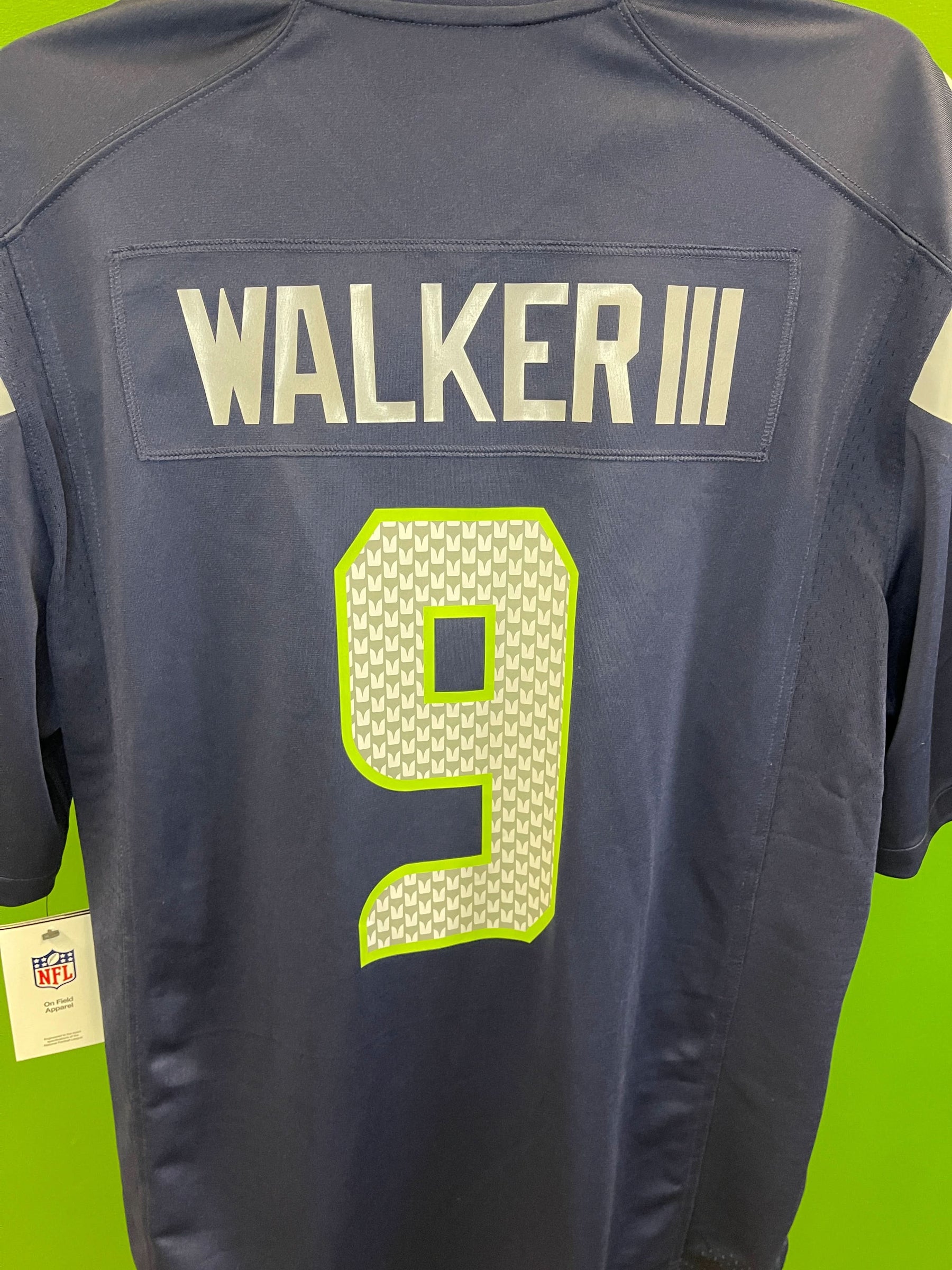 NFL Seattle Seahawks Kenneth Walker III #9 Game Jersey Men's Large NWT