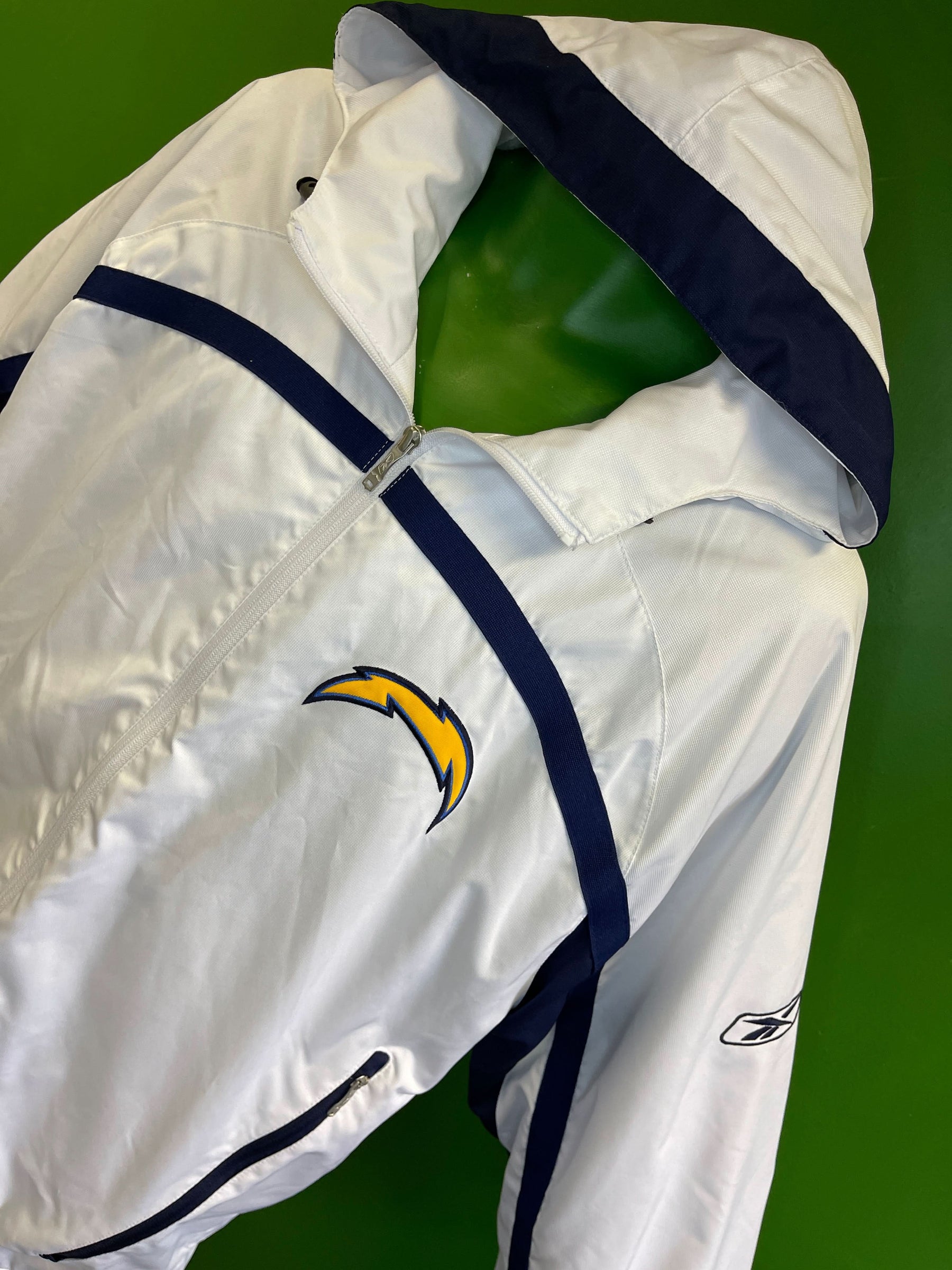 NFL Los Angeles Chargers Sideline Vintage White Coat/Jacket Men's Medium