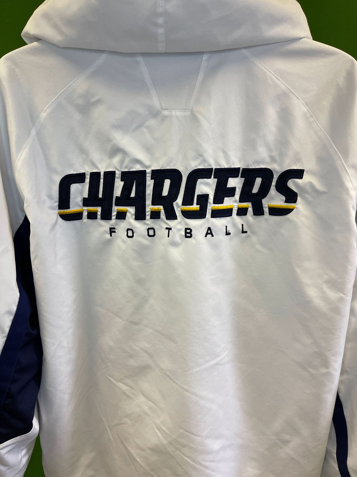 NFL Los Angeles Chargers Sideline Vintage White Coat/Jacket Men's Medium