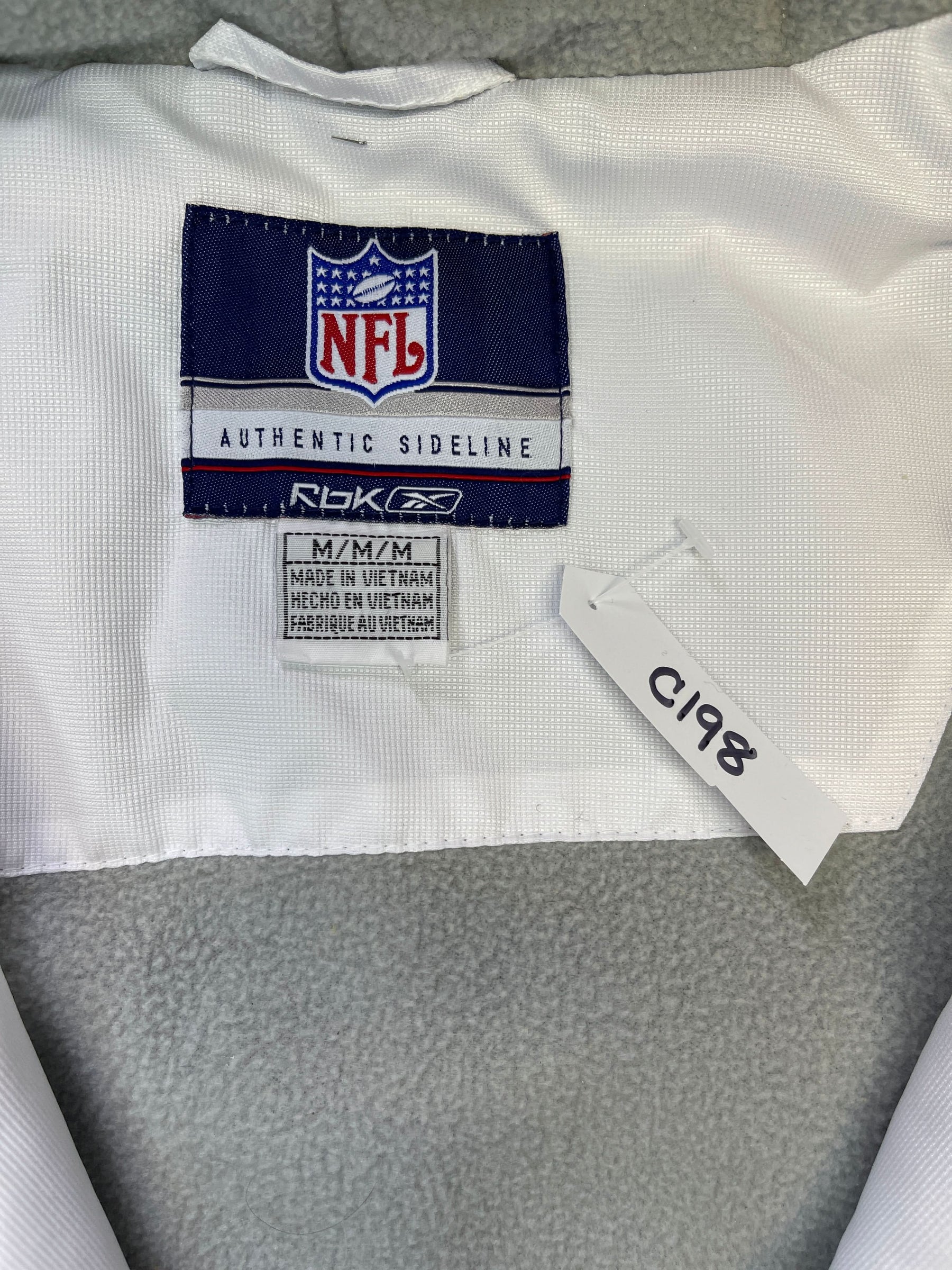 NFL Los Angeles Chargers Sideline Vintage White Coat/Jacket Men's Medium