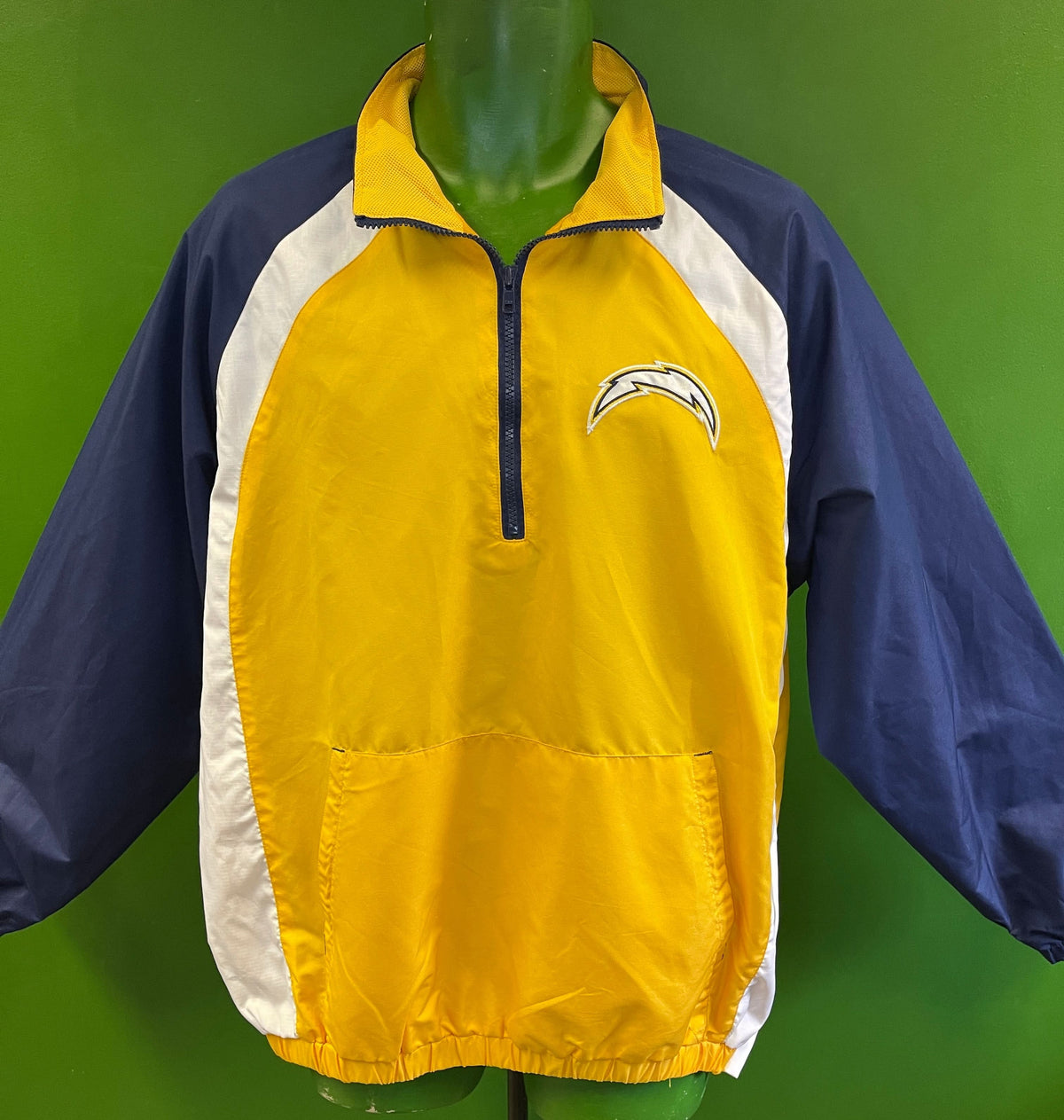 NFL Los Angeles Chargers GIII Vintage 1/4-Zip Windbreaker Men's Medium